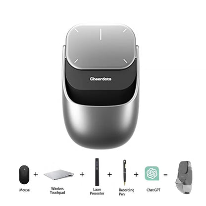 Smart AI Wireless Air Mouse & Touchpad | ChatGPT-Enabled Presenter for Work & Creativity